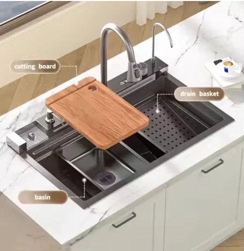 Large Single Multifunctional Sink LED Display Kitchen suppliers