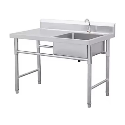 Aigüera de cuina comercial d'acer inoxidable de terra-