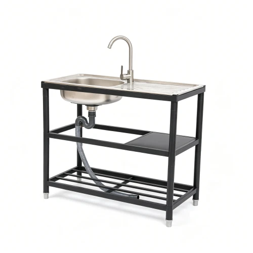 Basin Black Stainless Steel Outdoor Sink factory